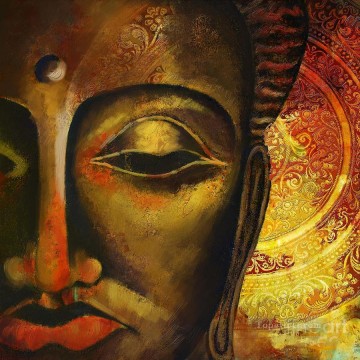 150の主題の芸術作品 Painting - 仏陀の顔 仏教